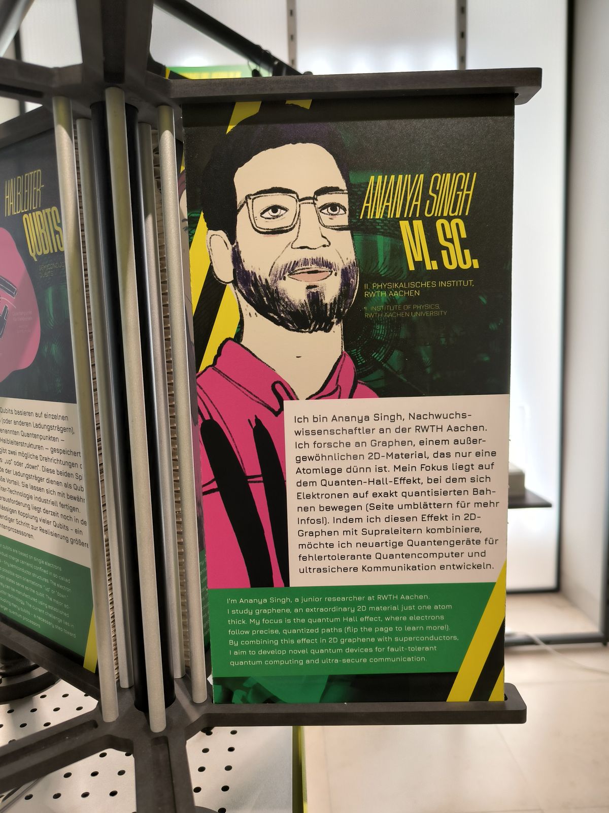 Exhibition poster — Ananya Singh M.Sc.